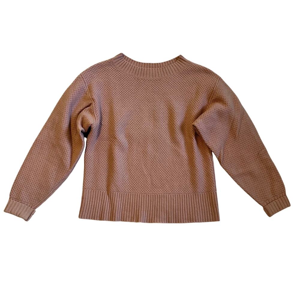 Everlane Women's Honeycomb Cashmere Crewneck Sweater, Butterscotch, XS